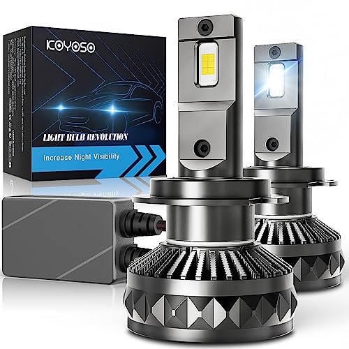 KOYOSO H7 LED 30000LM, 160W Canbus Lampadine Faro per Auto Compatibile 12V 24V Alta Potenza 6500K Bianco