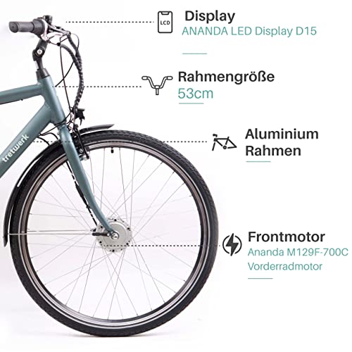 Herren E-Bike TRETWERK 28 Zoll mit Shimano Nexus 7-Gang-Nabenschaltung
