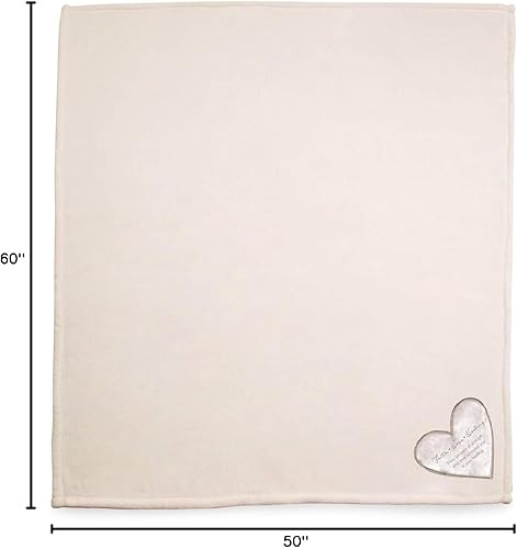 Miniatura 4 de Pavilion Gift Company La Manta de Confort 19514 Fe Esperanza Manta de Felpa, Blanca, 50 Pulgadas x 60 Pulgadas