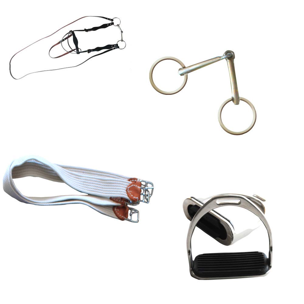Cavallo da Sella Turisti con Maniglie con Sella in Cuoio Sella Esercito Sella Cavallo da Sella Completo Forniture Equestri
