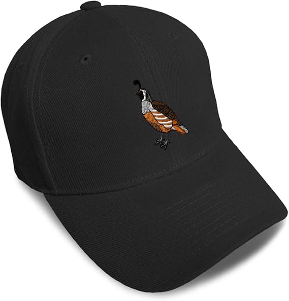 Baseball Cap Animal Bird Wildlife Valley Quail Acrylic Hats for Men