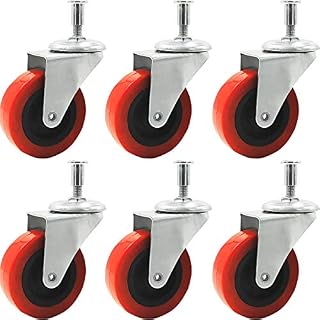 Online Best Service 6 Pack 2" Low Profile Swivel Caster Wheel for Creeper