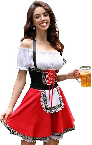 Disfraces de Oktoberfest para mujer, vestidos de tirolesa bávara alemana, disfraz de carnaval de cerveza S-5XL