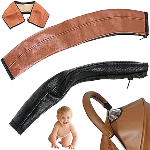 2 Piezas Cubierta de La Manija del Accesorio del Cochecito, Funda de Asa para Cochecito de Bebé Cover