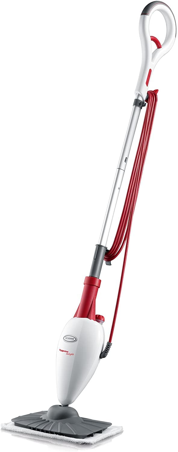 Severin ST 7181 - Mopa de vapor en seco para suelos duros y alfombras