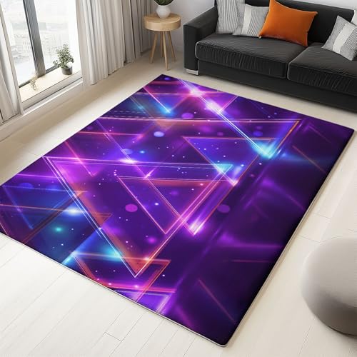 Tapis de salon 160x230 triangles pour chambre moderne