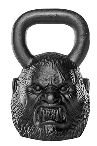 Onnit Werewolf Legend Bell (62lbs) - Custom Sculpted, Perfectly Balanced Iron Kettlebell