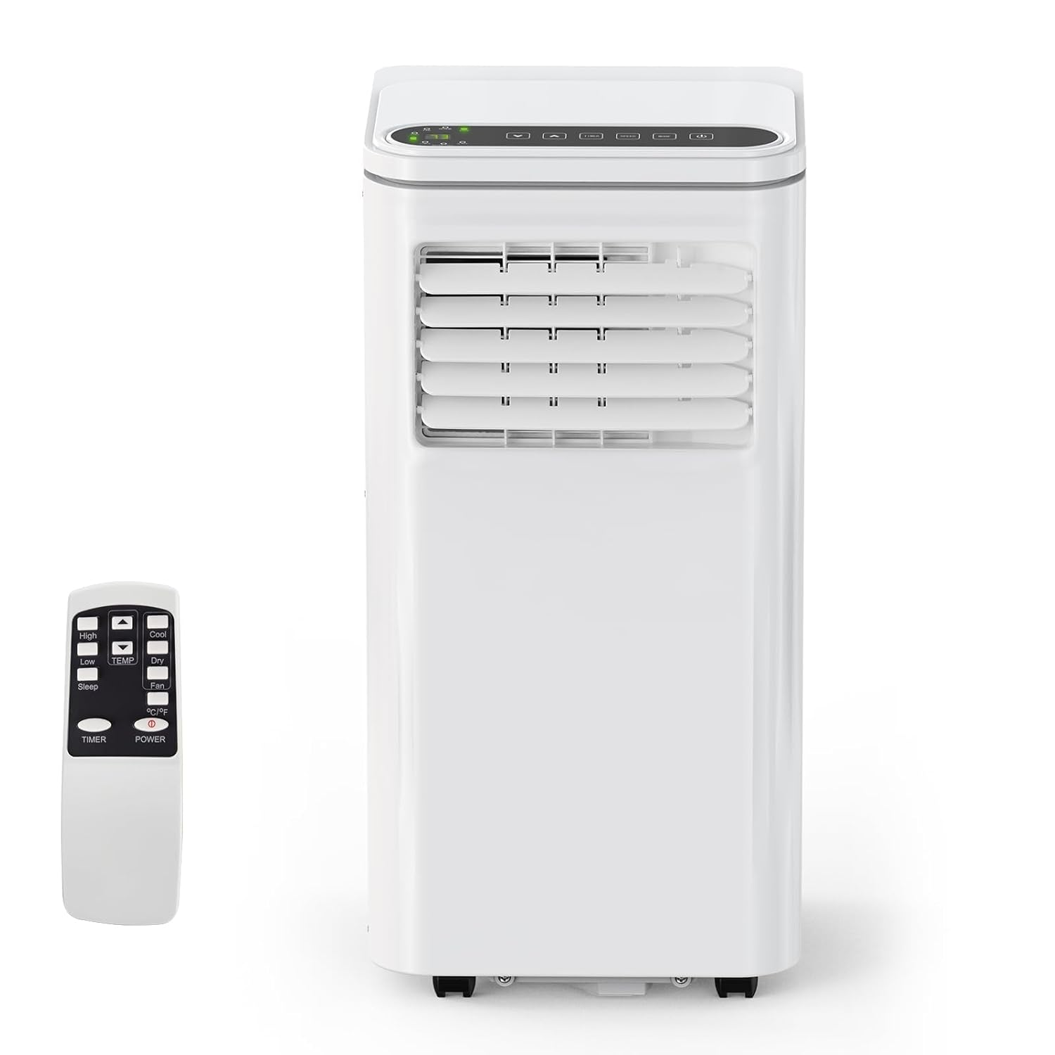 8000 BTUs Portable Air Conditioner 3-IN-1 Quiet AC Unit with Remote Control Portable Air Conditioner Built-in Dehumidifier Fan