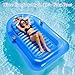 MoKo Inflatable Tanning Pool Lounge Float, Pool Floats Adult Boat with Ice Bar and Cup Holders, 78