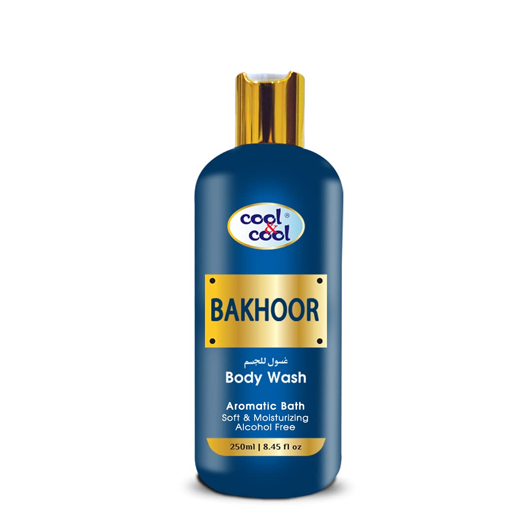 Bakhoor Body Wash 250 ML- Alcohol-Free, Enriched with Vitamin E, Soft, Creamy and Moisturizing