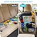 Matenf Car Organizer Back Seat with 9 Storage Pockets & 10″ Tablet Holder, 1Pack Seat Back Cover for Kids Toddlers, Kick Mats Protector, Keep Cars Vehicles Organized & Tidy, Travel Accessories