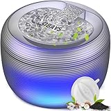 SIBAYS 118oz/3.5L Cat Water Fountain, Automatic Pet Water Fountain for Cats Indoor, Quiet Cat Fountain for Drinking with Water Level LED Light, Dog Water Bowl Dispenser Easy to Clean(FS75)