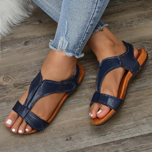 Orthowalkway Women's Comfy Orthotic Sandals Soft Walking Sandals Adjustable Orthopedic Sandals with Arch Support2
