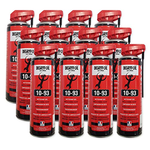 Carton DE 12 AEROSOLS, NETTOYANT Freins, Embrayage - DEGRYP Oil