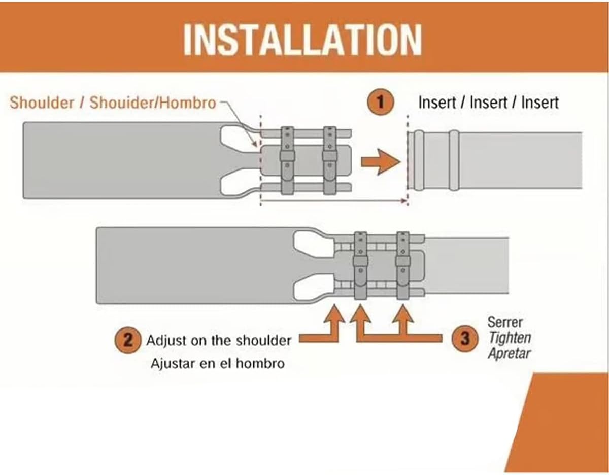 Leaf Blower Air Booster, Leaf Blower Nozzle Attachment, Cordless Leaf Force Air Booster for 2–4 Inch Blower Tubes, Turbo Nozzle Extension Boosts Speed & Power for Blower (Orange 2Pcs)
