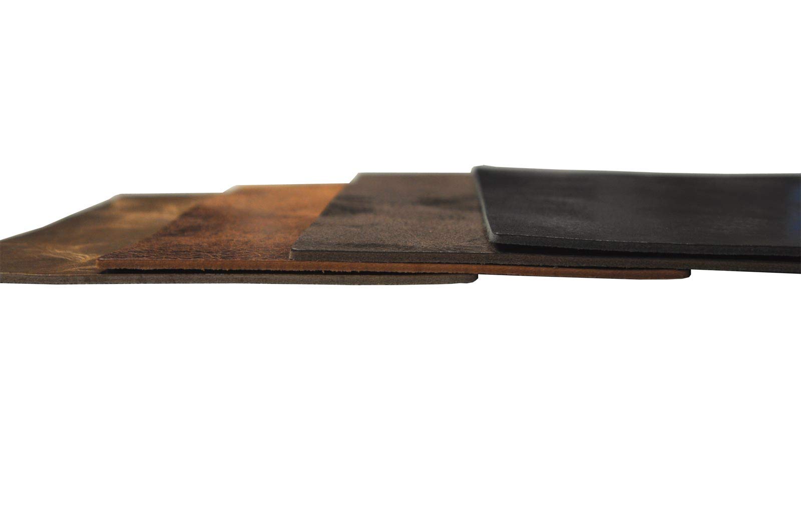 Handmade in Germany excl. Schreibunterlage Leder Schreibtischunterlage Echtleder, hochwertig und elegant - hergestellt in Deutschland Schreibtischschutz Büffelleder Groß Vintage-40x40cm-Schwarz