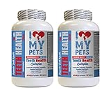 I LOVE MY PETS LLC cat Breath freshener - CAT Teeth Health Complex - Advanced Care Formula - cat coq10-120 Treats (2 Bottles)