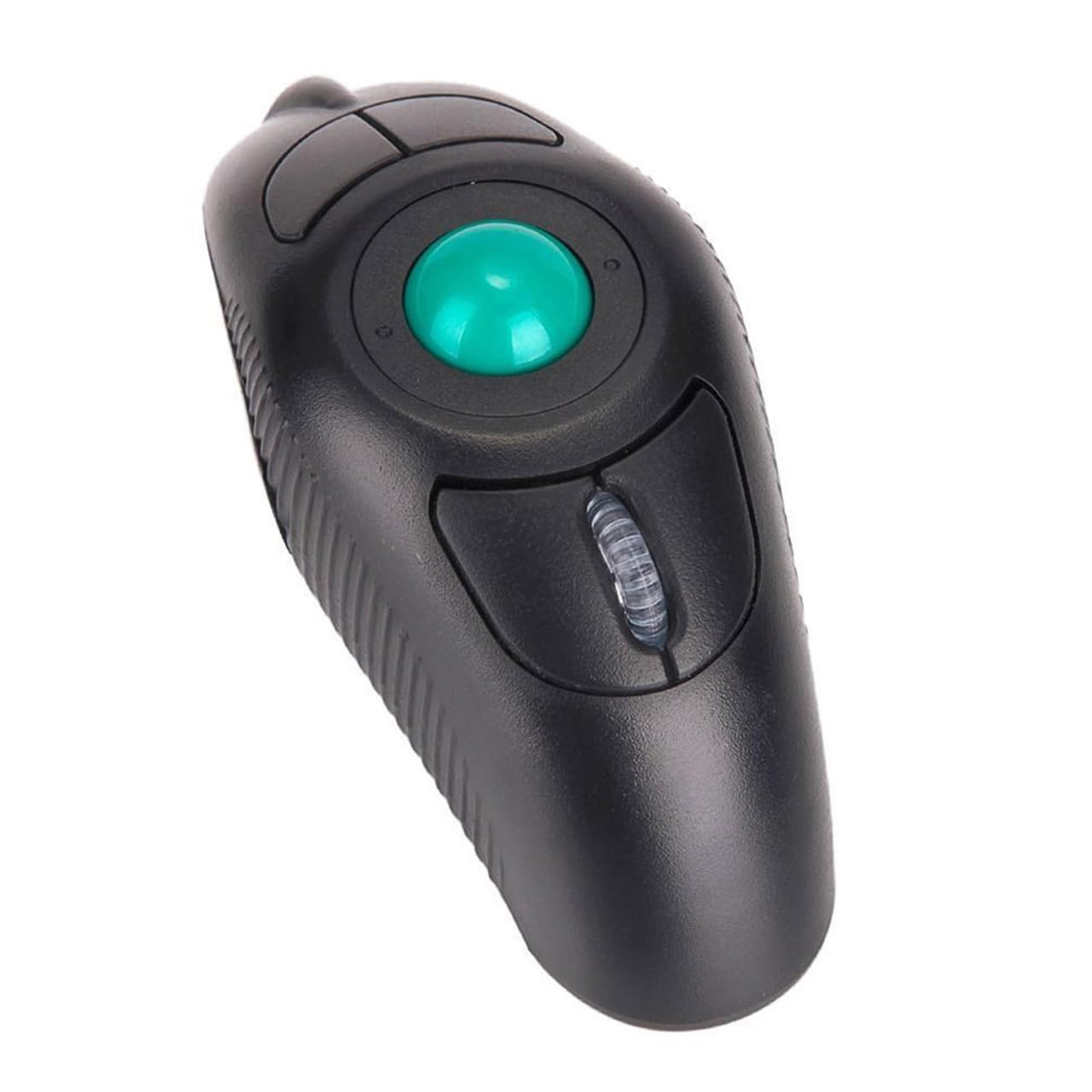 Toddmomy Souris Trackball sans Fil 2,4 Ghz Portable à Commande par Pouce Port USB, Noire, Ergonomique pour PC Portable, Utilisation Confortable et Fatigue Musculaire