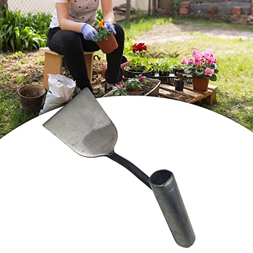 Baoblaze Pá de jardim com alça, pá de cabo curto, pá de para de flores, pá de transplante para acamp