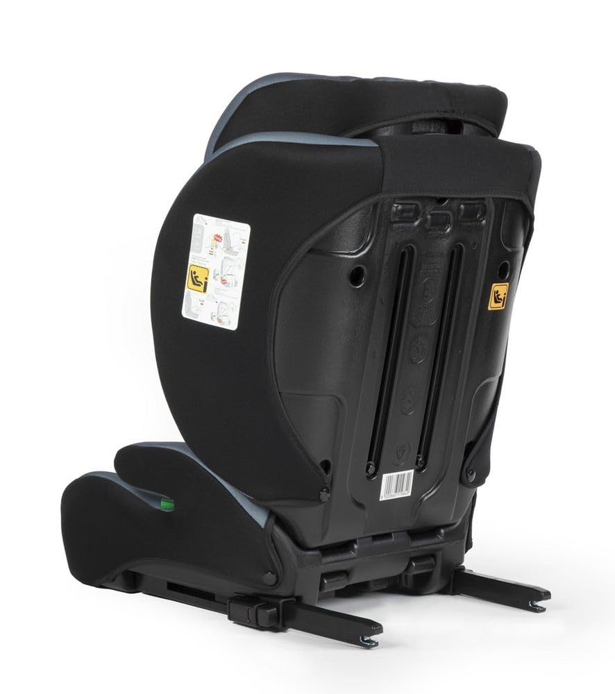 Siège Auto Avec Fixation ISOFIX Pour La Sécurité Des Enfants D'une Hauteur De 100 à 150 Cm Avec Graphismes Sur Fond Gris