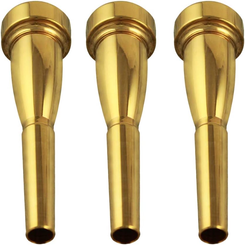 3C/5C/7C Trumpet Mouthpiece, Copper Material Trumpet Accessories Parts(3 Pack)