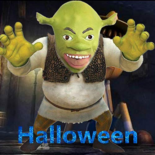 Latex Mask And Gloves Set For Shrek Cosplay, Novelty Rubber Mask With Gloves, Halloween Party Shrek Costume Cosplay Mask Dress Up Props For Adult Men Women Teens Green #TOP5