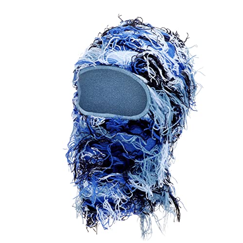 Distressed Balaclava Ski Mask Full Face Knitted Balaclava Windproof Winter Neck Warmer Trending Distress Shiesty Mask #TOP1