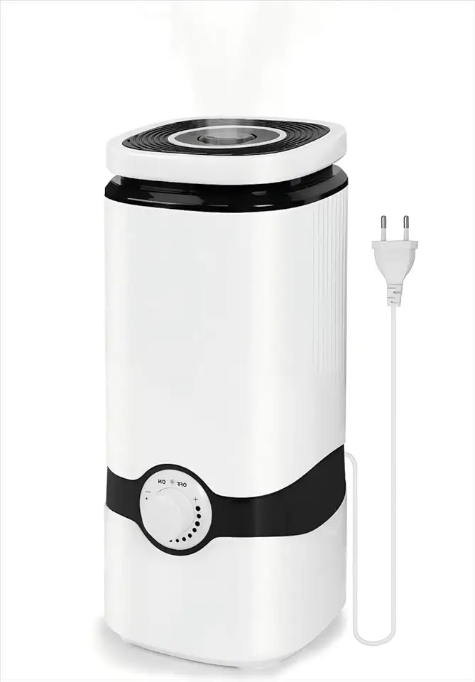 Umidificador de Ar Ultrassônico Portátil 4L, Difusor de Essência 360°, 110-220V, 300mL/h, Umidificador de Ambiente Silencioso