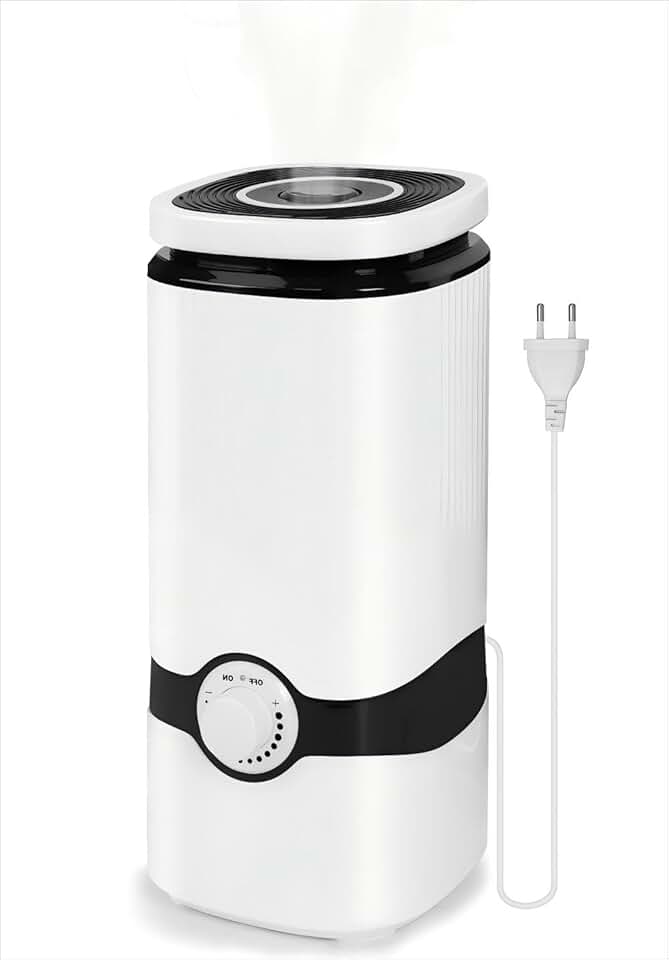 Umidificador de Ar Ultrassônico Portátil 4L, Difusor de Essência 360°, 110-220V, 300mL/h, Umidificador de Ambiente Silencioso
