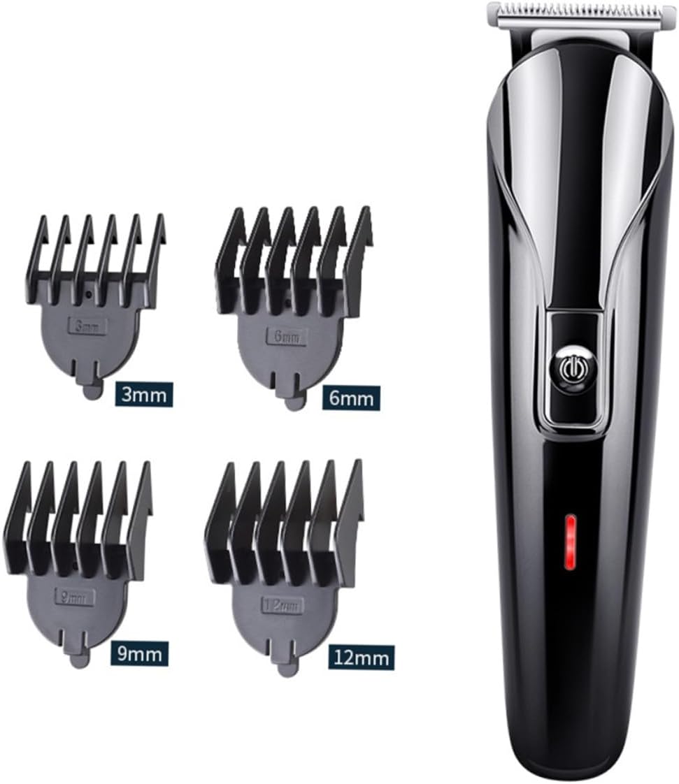 1 Set Electric Beard Trimmer Grooming Kit USB Rechargeable Hair Clippers for Men Ergonomic Design Travel Friendly Scratch Hair Cutting Tool