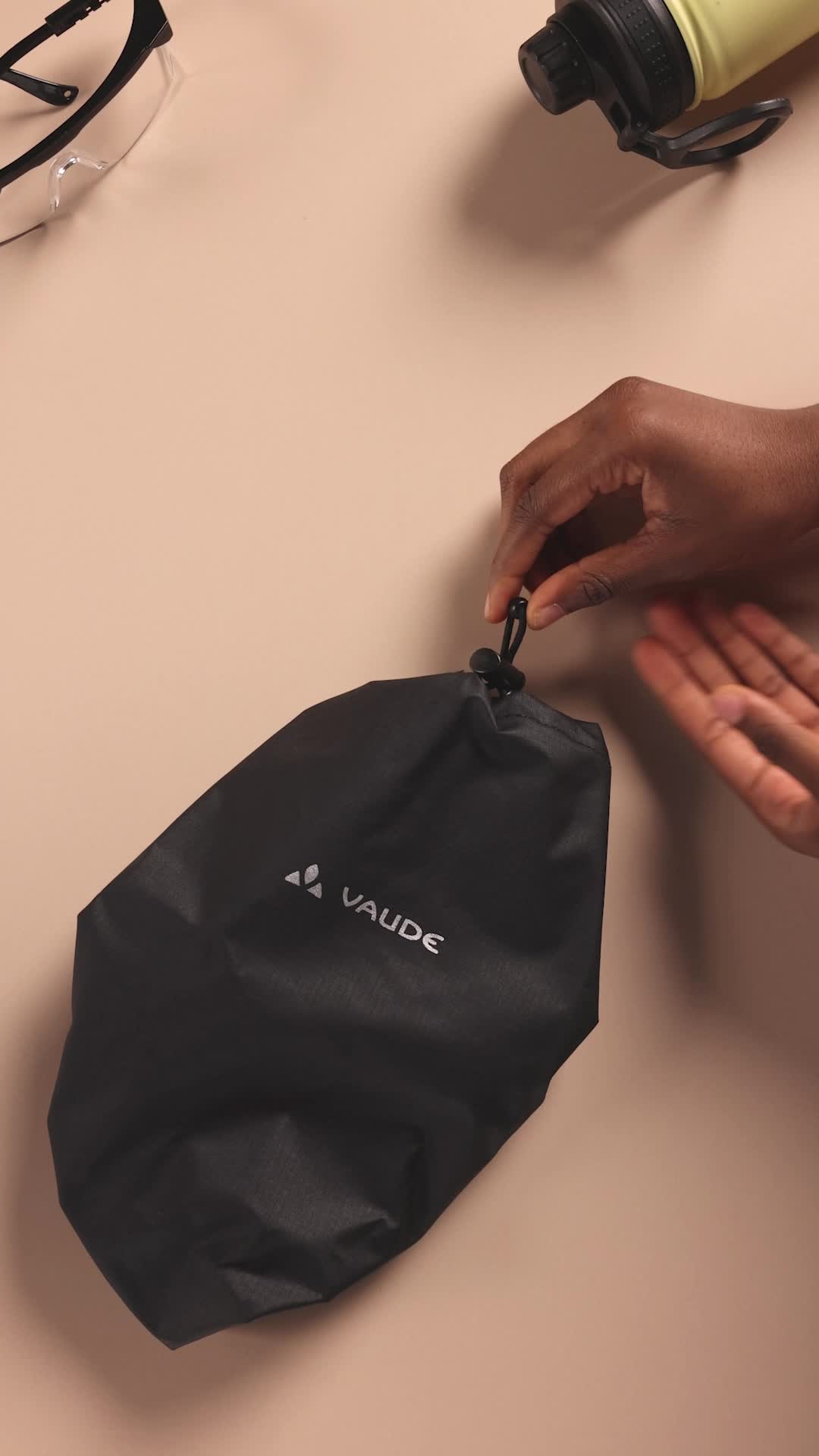 VAUDE Regenschutz für Sättel Schwarz (Packung mit 2) Sport & Freizeit