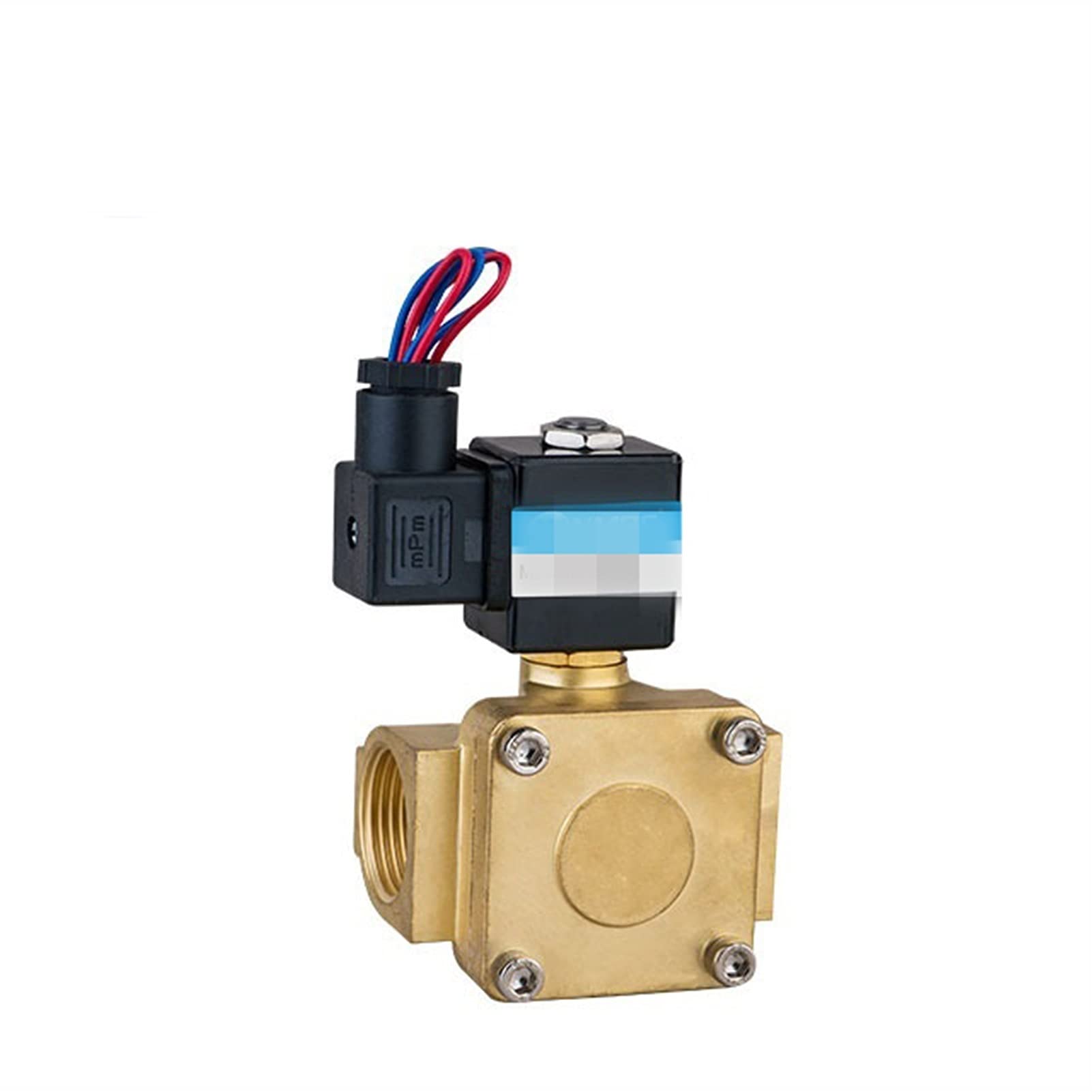 Válvula solenoide neumática Válvula solenoide de latón de dos posiciones Válvula de agua de válvula solenoide de acción directa de dos vías