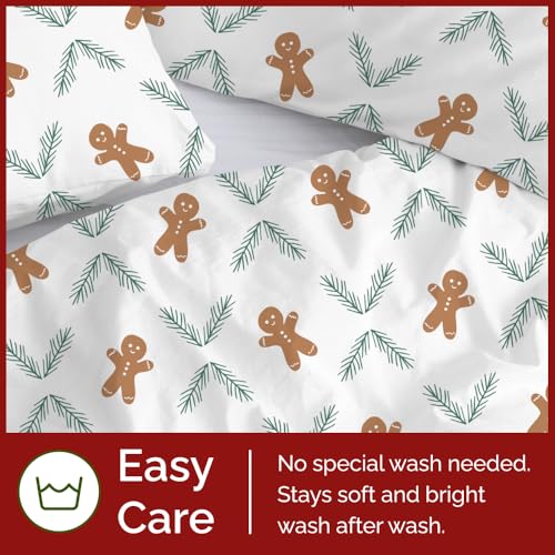 Image of CGK Unlimited Christmas Duvet Cover Full Size - 80 x 90, Gingerbread Cookie