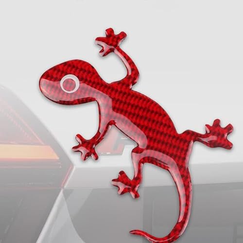 Miniatura 3 de Gecko - Calcomanías decorativas para automóvil, calcomanías de animales 3D, calcomanías impermeables de fibra de carbono, calcomanías modificadas