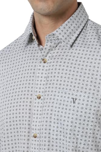 Image of Van Heusen Casual Printed Shirt for Men| Premium Cotton| Full Sleeves| Slim Fit |Breathable Fabric