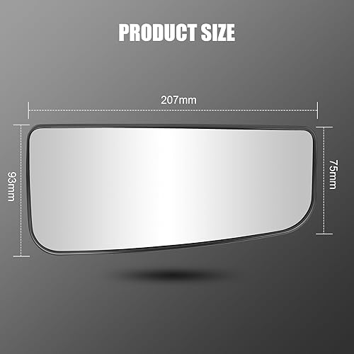 Miniatura 7 de Reemplazo de cristal del espejo retrovisor inferior del lado del pasajero, espejo de remolque con soporte trasero para Ford F150 2015-2020, Ford