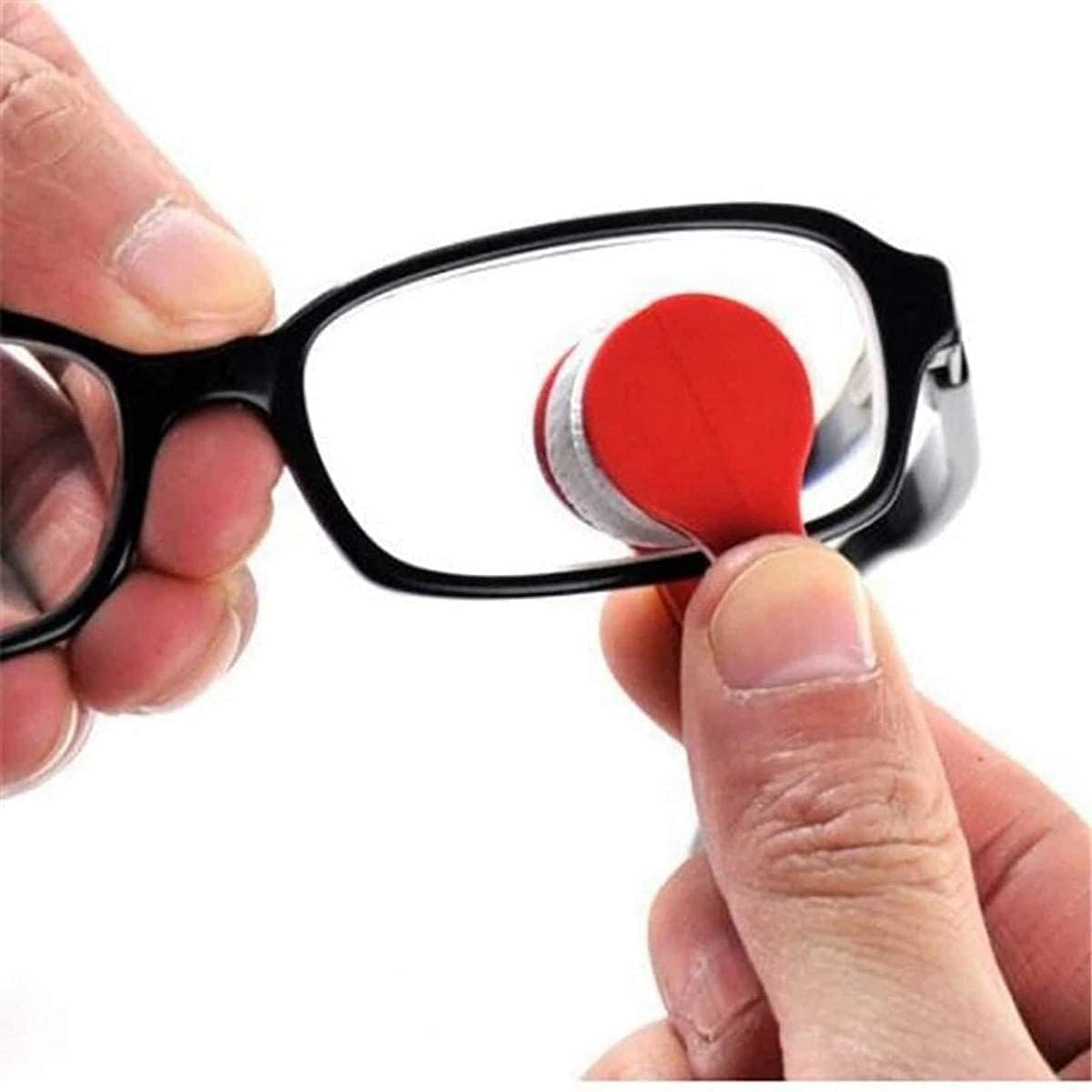 Kelexx Eye Glass Cleaner, Premium Microfiber Portable Eyeglass Spectacles Sunglass Lens Brush Clip Specs Cleaning Tool With Key Hole Cloth Handle Reading Glasses with Keyring - Image 4 thumbnail