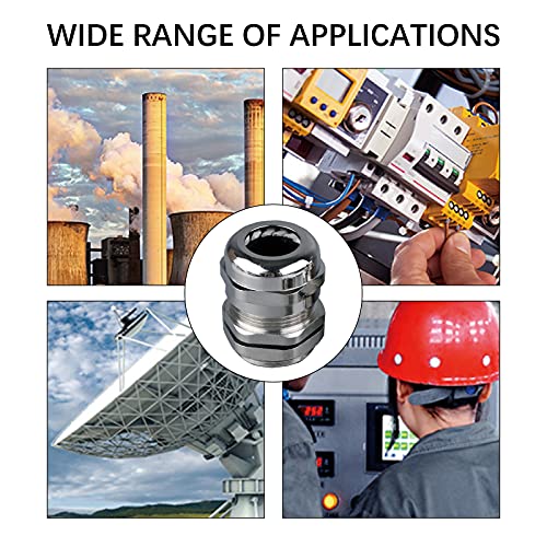 5 pezzi Pressacavi Impermeabili, Raccordi per Cavi...