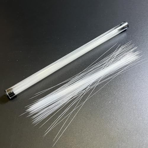 Image of JollyFree 300Pcs 6.3 inch White Simulated Animal Whiskers for Crafts Needle Felting,Extra Long Craft Animal Whiskers(White-6.3 inch)