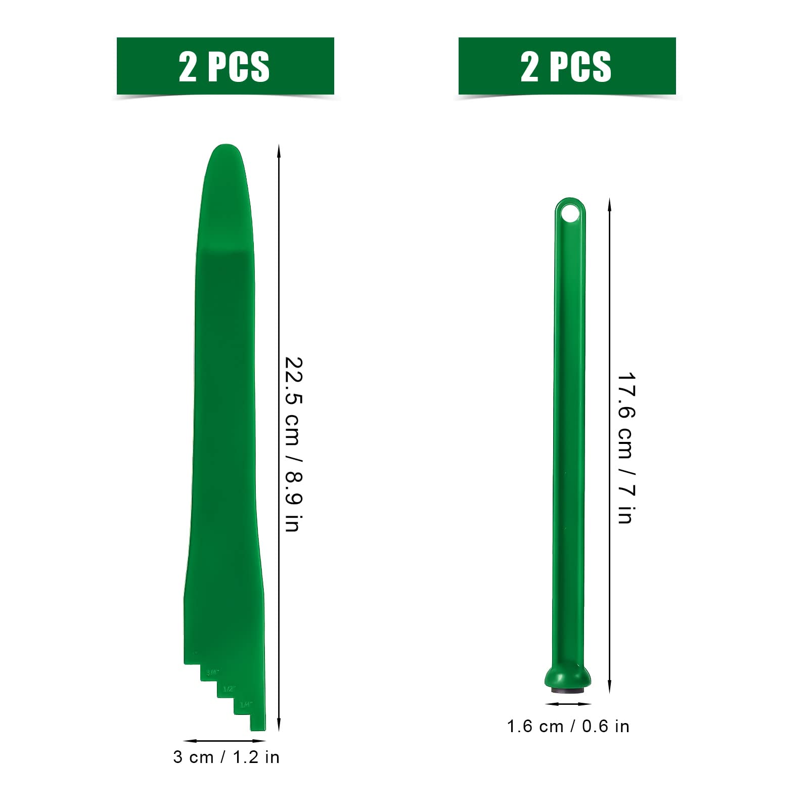 4pcs Kit de Mise en Conserve, 2pcs Lève-Couvercle de Bocal Magnétique et 2psc Canning Bubble Popper Bubble Remover Canning Measurer Supplies pour Conserver les Fruits et Légumes (Vert)