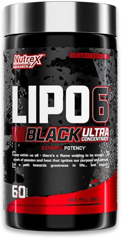 Nutrex Research Lipo 6 Black Ultra Concentrate Fat Loss Support 60 Capsules (NEW PACK)