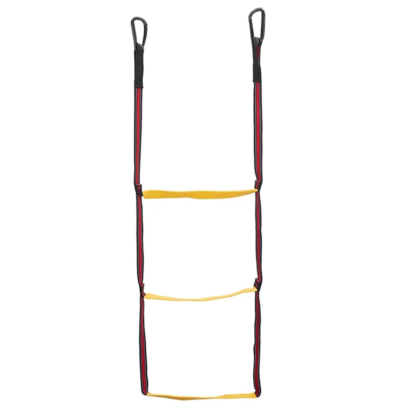 Gcroet Rope Ladder, Foldable Nylon Boat Rope Ladder Yellow 83x32cm