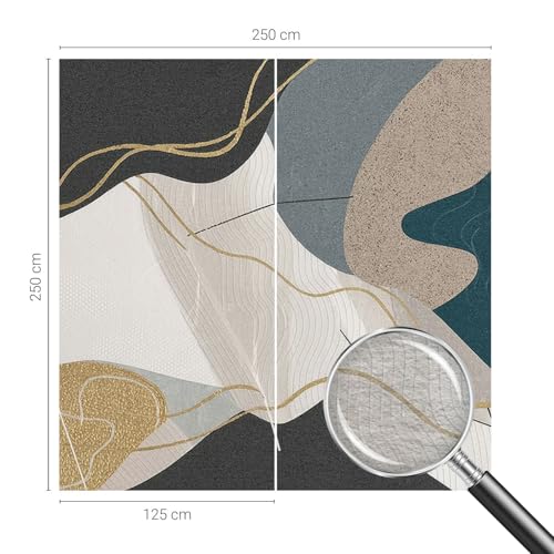 Papier peint intissé pour chambre à coucher déco murale abstraite 250x250