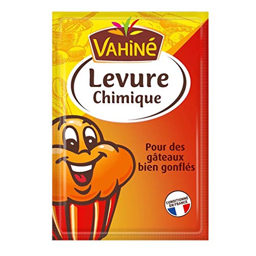 Vahiné Levadura Química para tartas bien infladas por 5 bolsas de 11 g (lote de 5 o 25 bolsas)