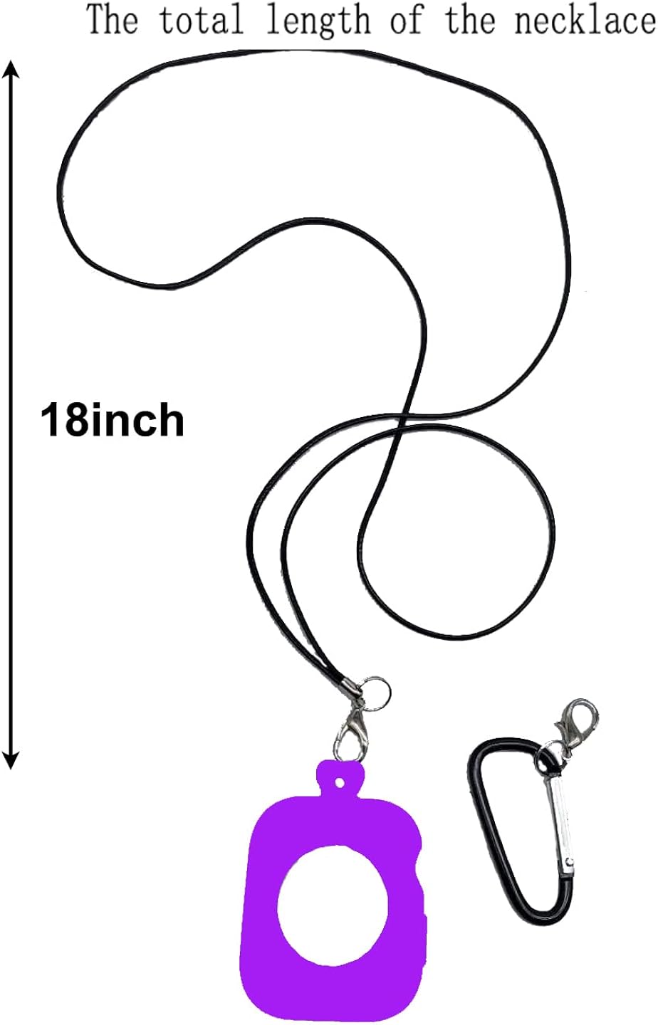 Necklace Adapter Pendant Silicone Case Cover Replacement Compatible with Apple Watch iWatch Pendant Series for iWatch Series 6/5/4/SE : Cell Phones & Accessories