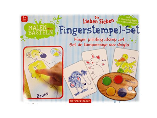 Preisvergleich Produktbild Fingerstempel-Set Die Lieben Sieben