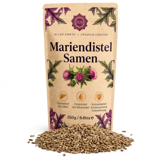Mariendistelsamen 250 g Roh Rein & Wild Gesammelt