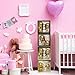 Baby Shower Boxes with Letters – Gold Boxes with Gold & White Balloons – 44-Piece Gender Reveal & Party Decoration Set by Vellax