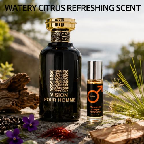 Image of AFLUXE Men's EDP Pheromone&Parfum, Aromatic Woody Fragrance-RFS VSON Pour | Long Lasting Perfume for Men, Eau de Parfum Spray, 3.74 Fl Oz-8