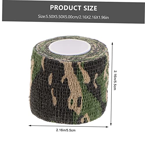 BESPORTBLE 2 Rolos De Fita De Camuflagem Bandagens Elásticas Fita Adesiva Para Bicicleta Fita De Pri